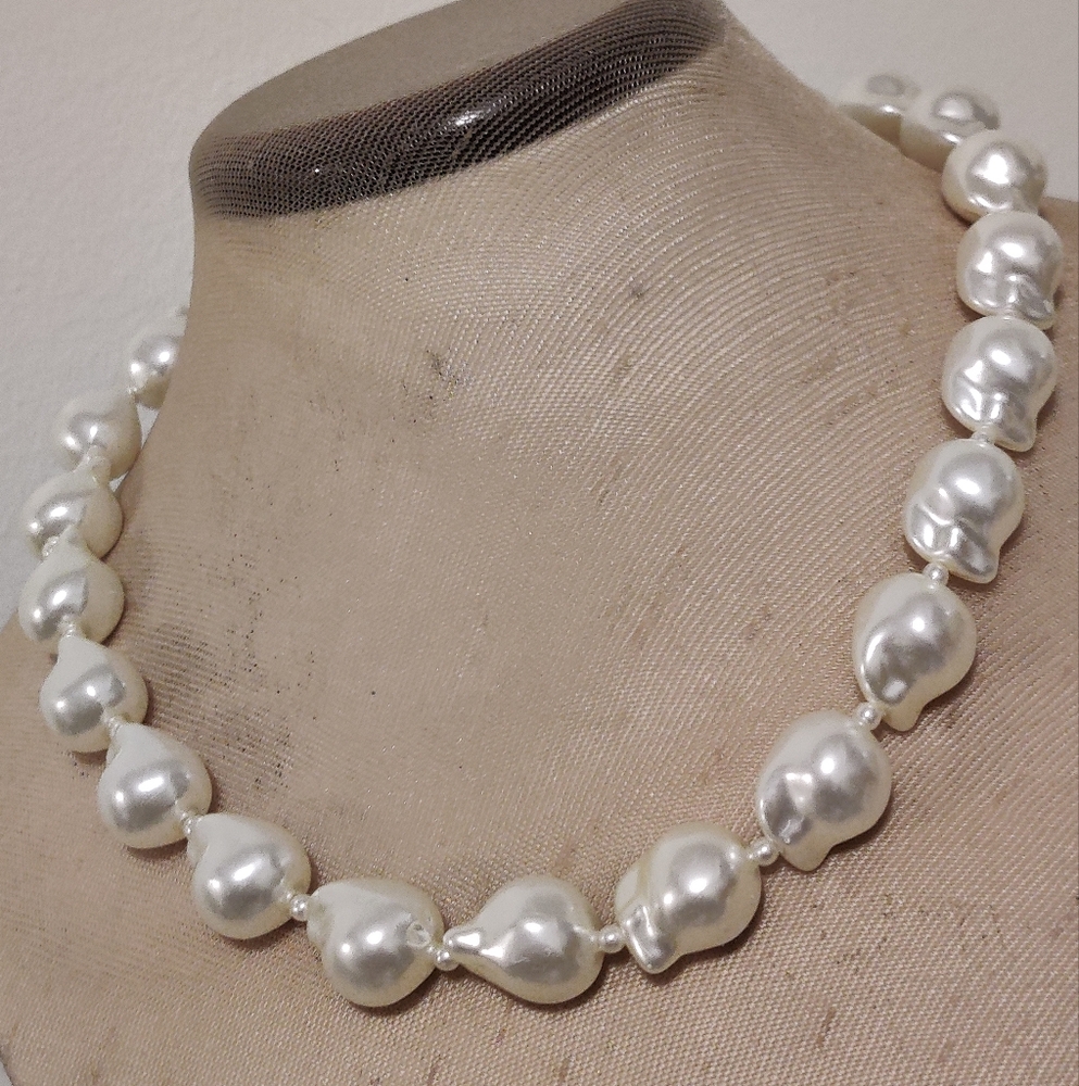 Baublebar Faux Baroque Pearls Necklace